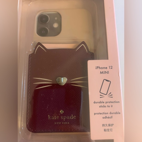 Kate Spade iPhone case and sticker pocket for iPhone 12 mini - Picture 1 of 6